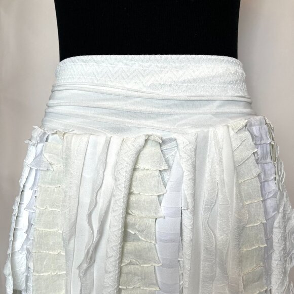 White Mummy Skirt Sz Large XL Beach Bride Top Mermaid Halloween Costume Cosplay - Picture 8 of 13